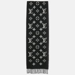 Louis Vuitton: Чёрный шарф 