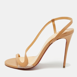 Christian Louboutin: Бежевые сандалии 