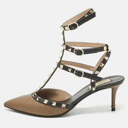 Valentino: Коричневые туфли  Rockstud