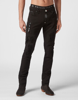 Philipp Plein: Зауженные джинсы 