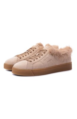Santoni: Бежевые кеды 