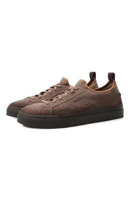 Santoni: Коричневые кеды 