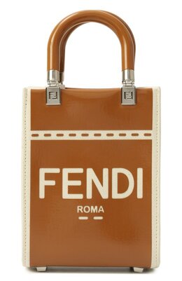 Fendi: Коричневая сумка  Sunshine