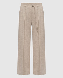 Brunello Cucinelli: Бежевые брюки 