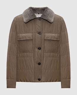 Brunello Cucinelli: Коричневая куртка 