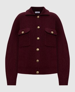 Brunello Cucinelli: Бордовый кардиган 