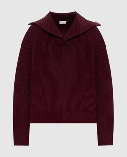 Brunello Cucinelli: Бордовый свитер 