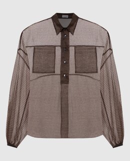 Brunello Cucinelli: Коричневі блузки 