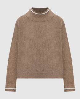 Brunello Cucinelli: Коричневый свитер 