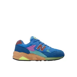 New Balance: Синие кроссовки 