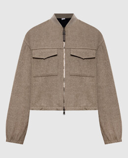 Brunello Cucinelli: Коричневая куртка 