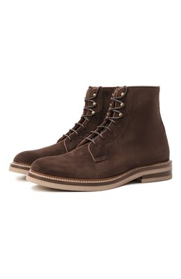 Brunello Cucinelli: Коричневые ботинки 