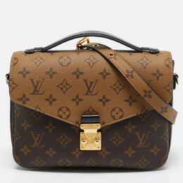 Louis Vuitton: Коричневая сумка  Pochette