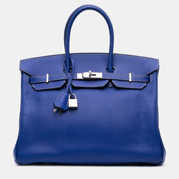 Hermes: Голубая сумка  Birkin 35