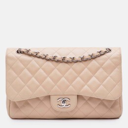 Chanel: Бежевая сумка 
