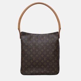 Louis Vuitton: Коричневая сумка  Looping