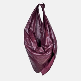 Bottega Veneta: Бордовая сумка 