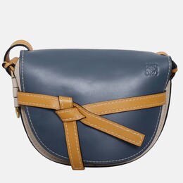 Loewe: Голубая сумка через плечо  Gate