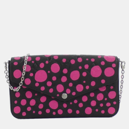 Louis Vuitton: Чёрная сумка  Pochette