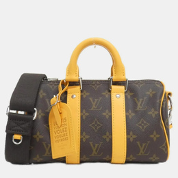 Louis Vuitton: Коричневая сумка  Keepall