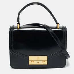 Tory Burch: Чёрная сумка на руку 
