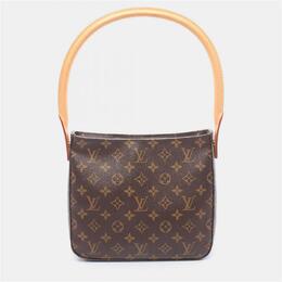 Louis Vuitton: Коричневая сумка  Looping