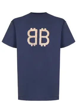 BALENCIAGA: Хлопковая футболка 