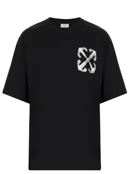 OFF-WHITE: Хлопковая футболка 