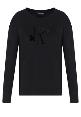 EMPORIO ARMANI: Чёрный свитшот 