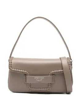 Emporio Armani: Бежевая сумка 