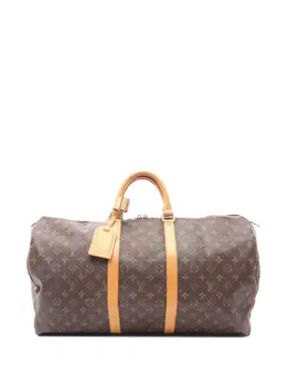 Louis Vuitton Pre-Owned: Коричневая дорожная сумка 