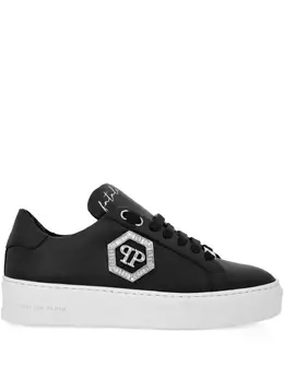 Philipp Plein: Чёрные кроссовки 