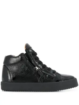 Giuseppe Zanotti Design: Чёрные кроссовки  Justy