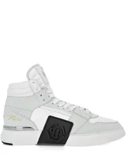 Philipp Plein: Белые кроссовки  Phantom Kicks