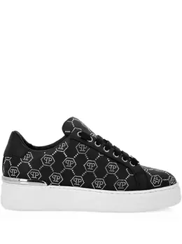 Philipp Plein: Чёрные кроссовки 