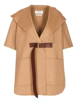 Max Mara: Плащ с капюшоном 