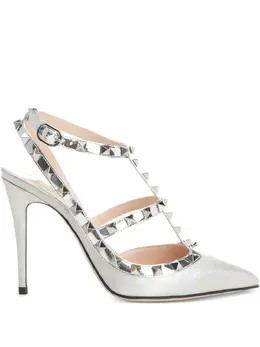 Valentino Garavani: Серебристые туфли 