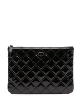 CHANEL Pre-Owned: Чёрный клатч 