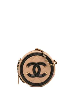 CHANEL Pre-Owned: Коричневая сумка через плечо 