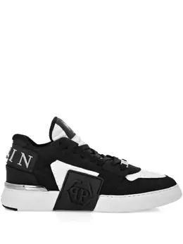 Philipp Plein: Чёрные кроссовки  Phantom Kicks