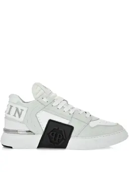 Philipp Plein: Белые кроссовки  Phantom Kicks