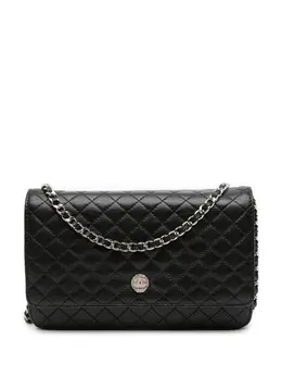 CHANEL Pre-Owned: Чёрный кошелёк 