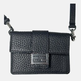 Fendi: Чёрный картхолдер  Baguette