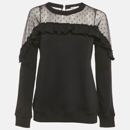 RED Valentino: Чёрный свитшот 