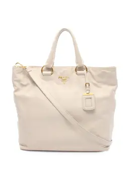 Prada Pre-Owned: Белая сумка-шоппер 