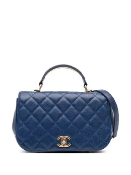 CHANEL Pre-Owned: Голубая сумка 
