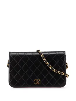 CHANEL Pre-Owned: Чёрная сумка через плечо 