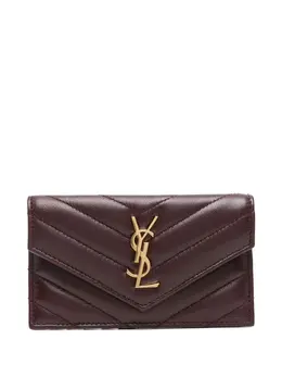 Saint Laurent: Коричневый кошелёк 