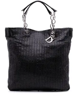 Christian Dior Pre-Owned: Чёрная сумка-шоппер 