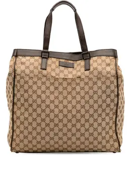 Gucci Pre-Owned: Коричневая сумка-шоппер 